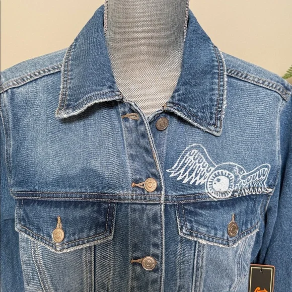Von Dutch Blue Jean Jacket. Size M.